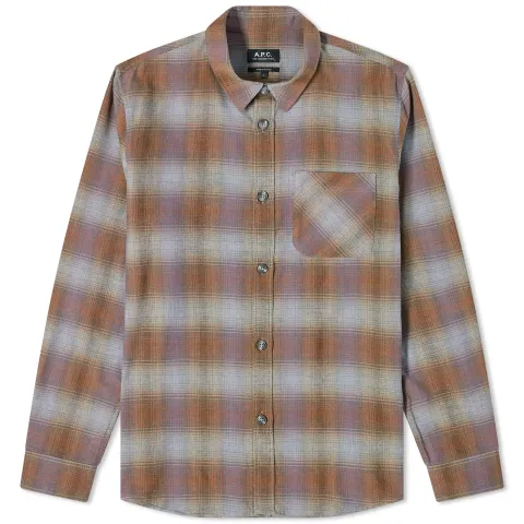 A.P.C. Trek Button Down Check Shirt