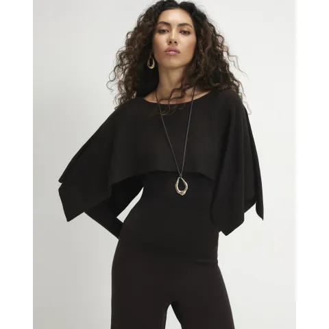 River Island Knit Cape 2 In 1 Top