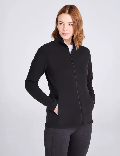 Mountain Warehouse Raso Fleece Zip Up Jacket Black