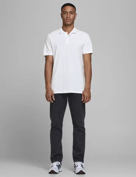 Jack & Jones Pure Cotton Polo Shirt White