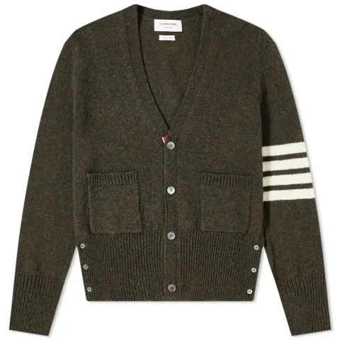 Arm Stripe Shetland Cardigan