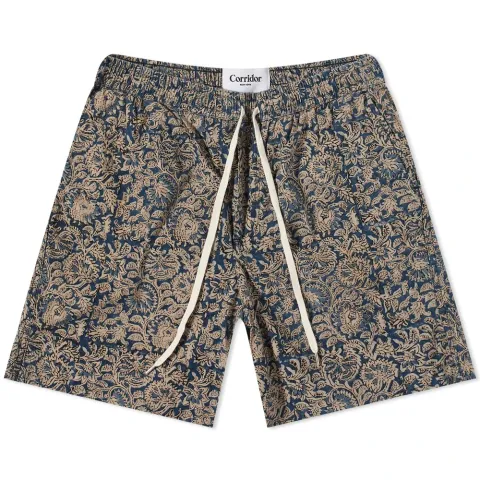 Handblock Draw String Shorts
