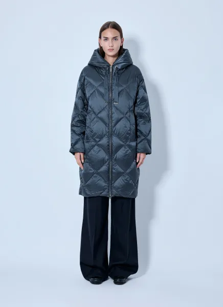 Max Mara Quilted Hooded Coat