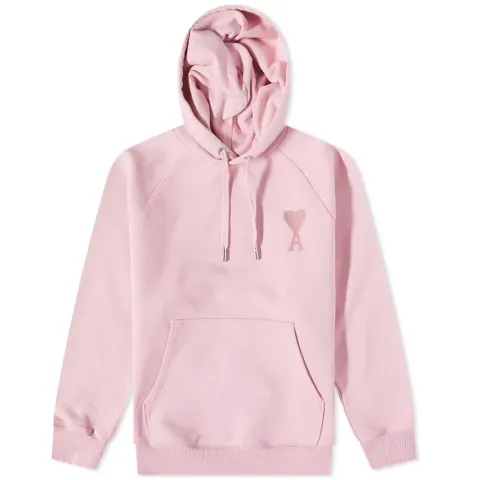 AMI Tonal Heart Popover Hoodie