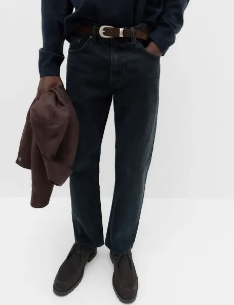Marks & Spencer Straight Fit Pure Cotton Jeans