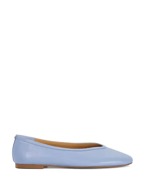 Dune London Leather Flat Round Toe Ballet Pumps