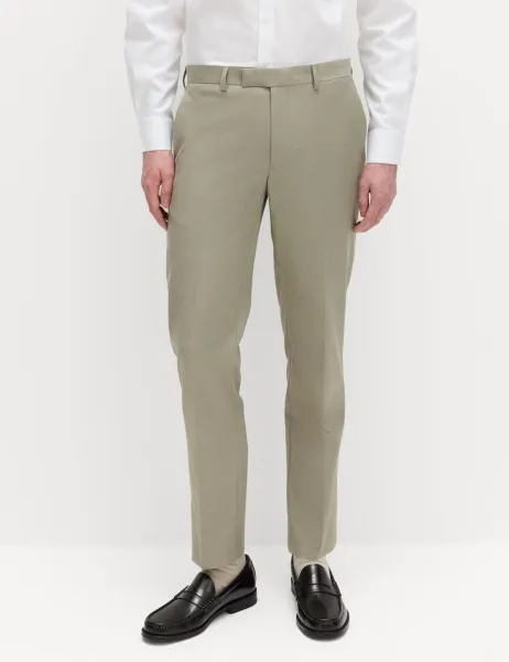 Marks & Spencer Slim Fit Stretch Ultimate Suit Trousers Pale Green