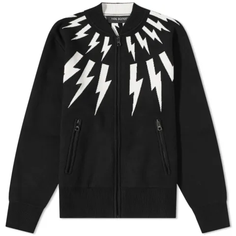 Fair Isle Zip Bomber