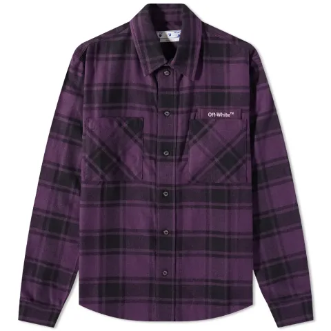 Outline Arrow Flannel Shirt