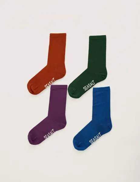 Seasalt Cornwall 4 Pack Ankle High Socks