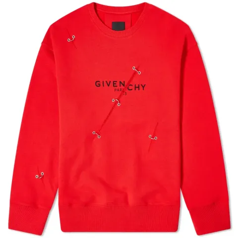 Oversized Trompe LOeil Ring Crew Sweat