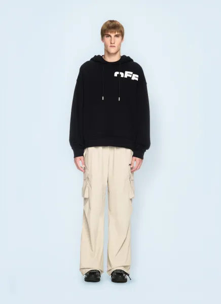 Off Split Hooded Sweatshirt