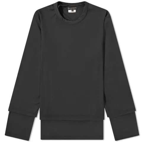 Long Sleeve Layered Polyester T