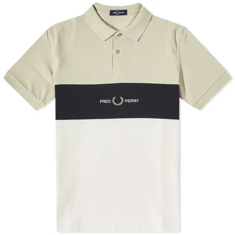 Embroidered Panel Polo Shirt