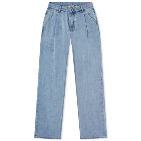 Wide One Tuck Denim Pants