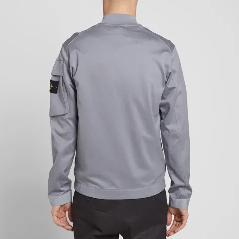 Garment Dyed Zip Bomber Jacket