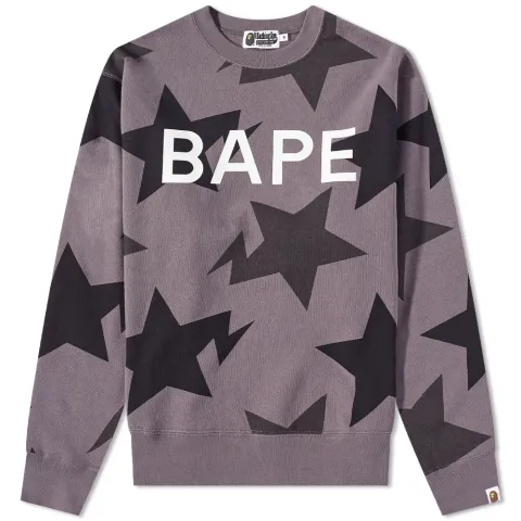 Sta Pattern Relaxed Fit Crew Sweat