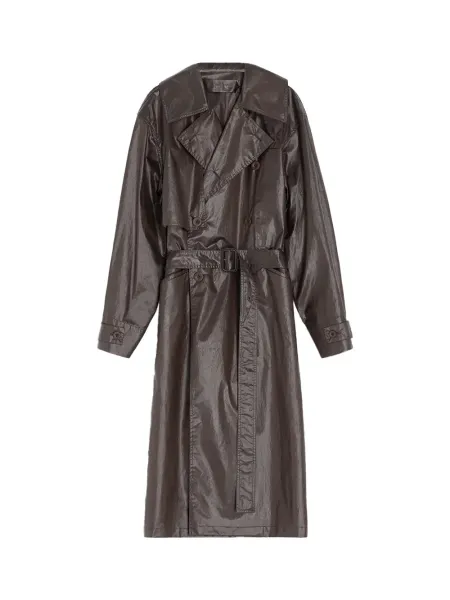 Water Repellent Cotton Trench Coat Dark Cherry