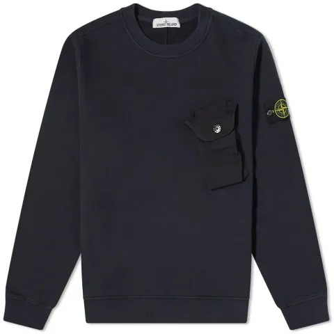 Pocket Detail Crew Sweat