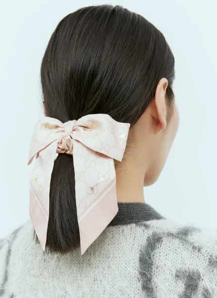 Set of Two Silk GG Scrunchies