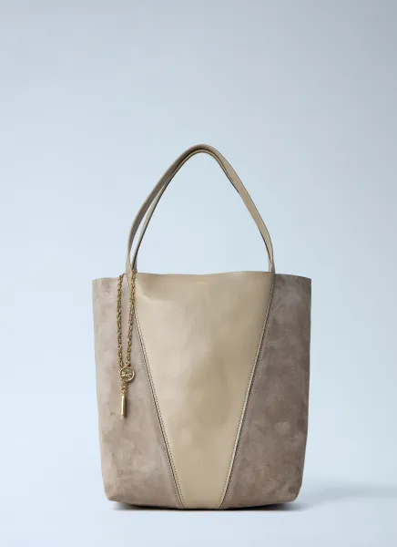 Spin Suede Tote Bag