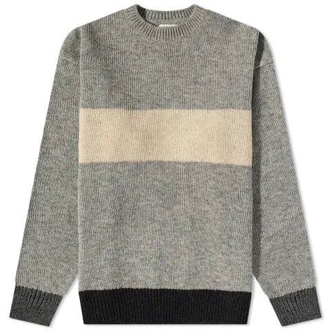 Suzuki Wool Stripe Crew Knit