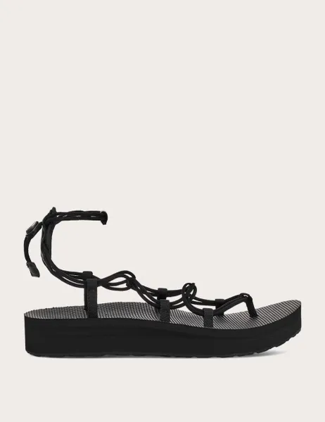 Teva Strappy Wedge Gladiator Sandals Black