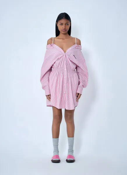 Striped Poplin Dress