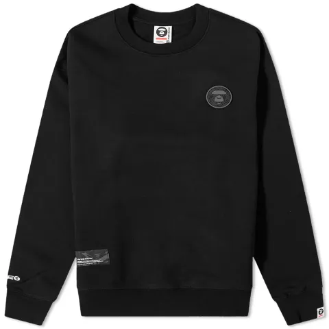 AAPE Now Tonal Camo Silicon Badge Crew Sweat