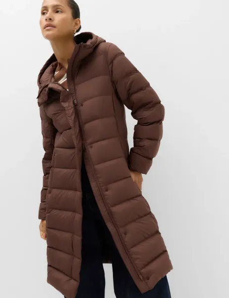 Marks & Spencer Feather & Down Hooded Padded Longline Coat