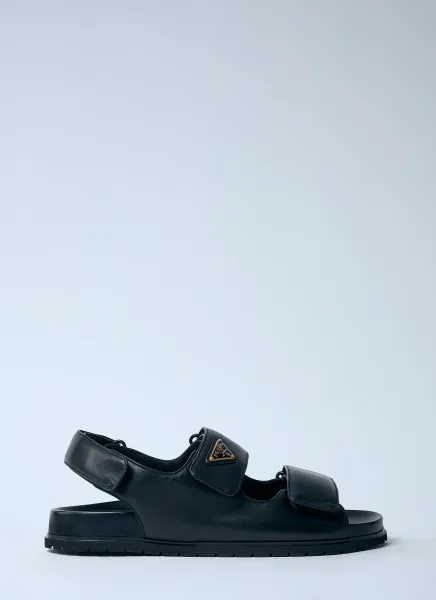 Padded Leather Sandals