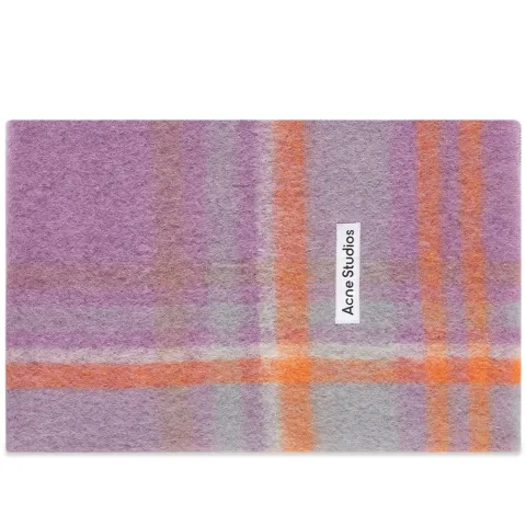 Vana Mohair Check Scarf