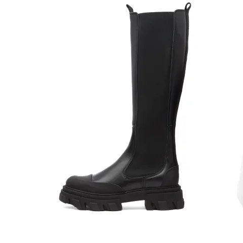 High Leg Leather Boot