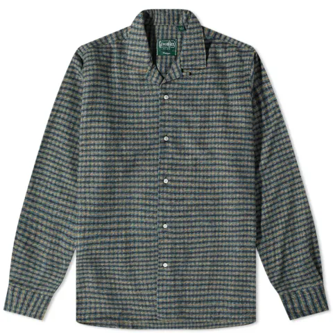 Camp Collar Tweed Overshirt