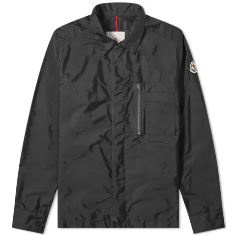 See Nylon Logo Zip Overshirt