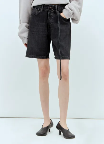Loose-Fit Denim Shorts