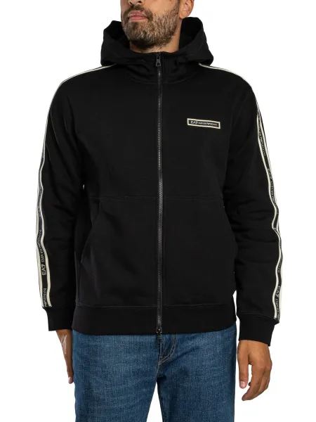 EA7 Emporio Armani Box Logo Zip Hoodie