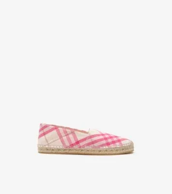 Check Mews Espadrilles​ in Aubergine purple