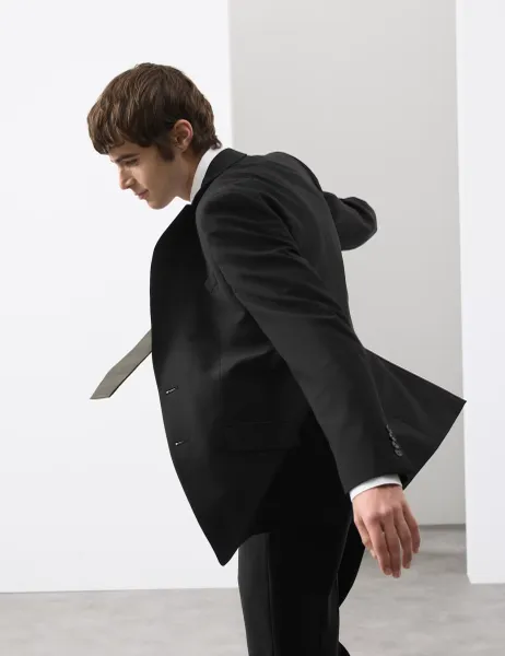 Autograph Tailored Fit Performance Suit Jacket Black