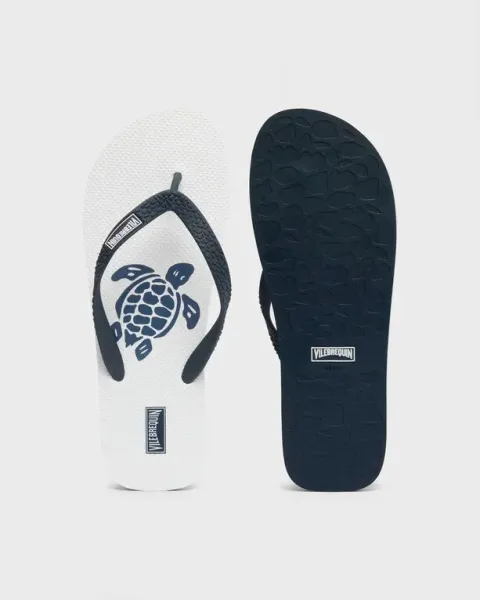 Vilebrequin Men Beach Flip Flops Turtle