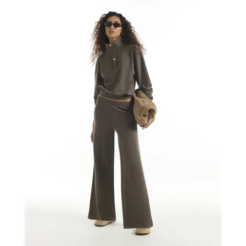 River Island Elasticated Wide Leg Joggers
