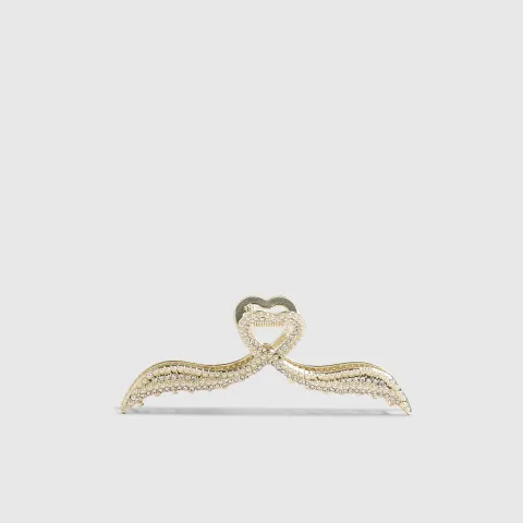 River Island Diamante Heart Claw Clip