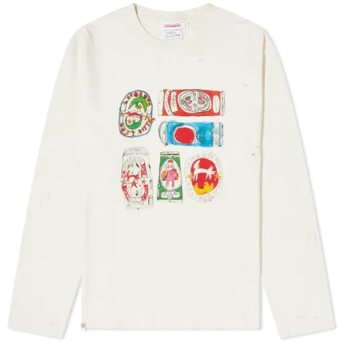 Loverboy Long Sleeve Distressed T-Shirt