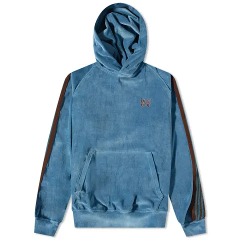 Velour Popover Track Hoodie