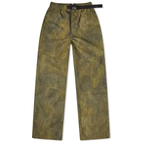 Recycled Poly Belted Camo Cargo Trousers