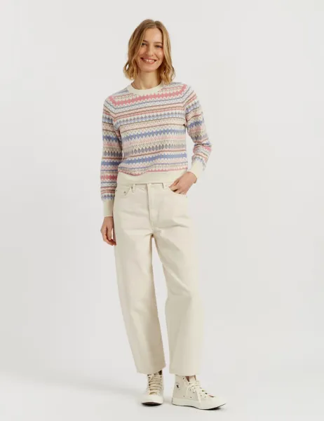 Chinti & Parker Wool Rich with Cashmere Fair Isle Crew Neck Jumper