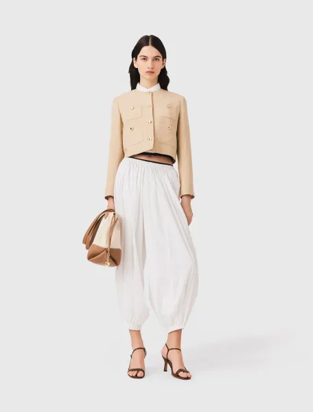 Harem cotton trousers