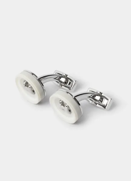 H Button Cufflinks