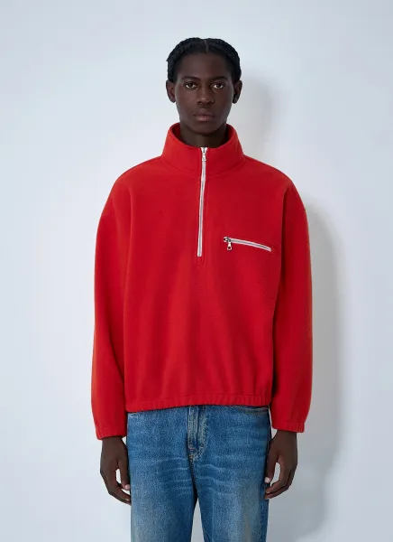 Zip-Up Fleece Sweatshirt