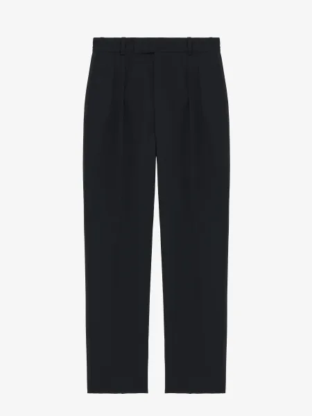 Pleat Detail Tuxedo Trousers